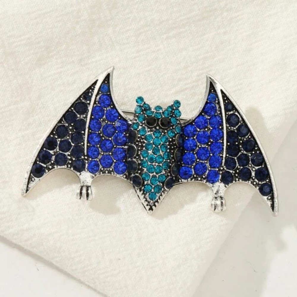 SPOOKY Bat Brooch